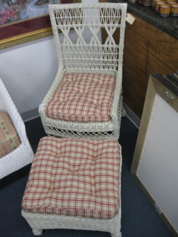 Wicker Chair Ottoman 14ae2d