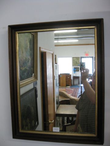 Victorian Walnut Framed Mirror 14ae32