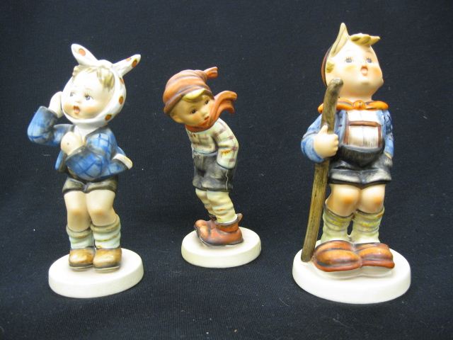 3 Hummel Figurines Boy with Toothache