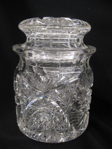 Brilliant Period Cut Glass Humidor