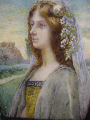 Miniature Painting of a Maiden