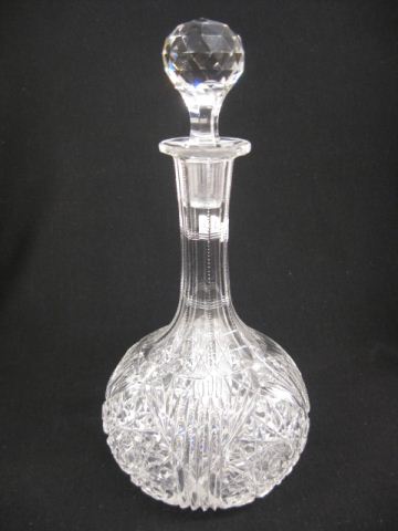 Brilliant Period Cut Glass Decanter