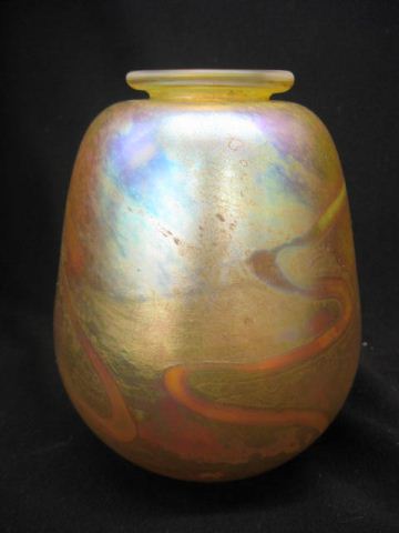 Phoenix Studio Art Glass Vase cameo 14aea6