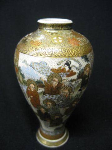 Japanese Satsuma Pottery Vase finely 14aec9