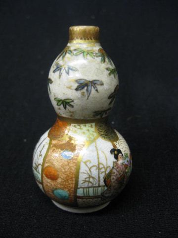 Japanese Miniature Satsuma Pottery Vase