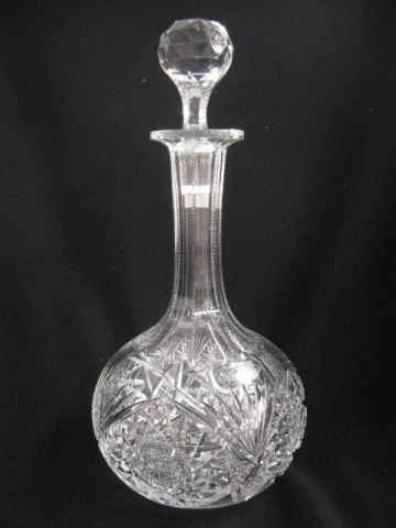 Brilliant Period Cut Glass Decanter