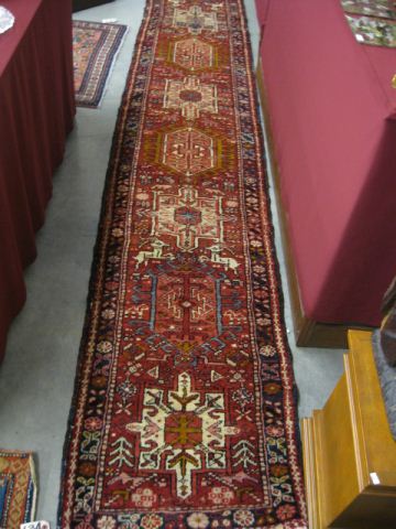 Heriz Persian Handmade Runner geometric 14aef1