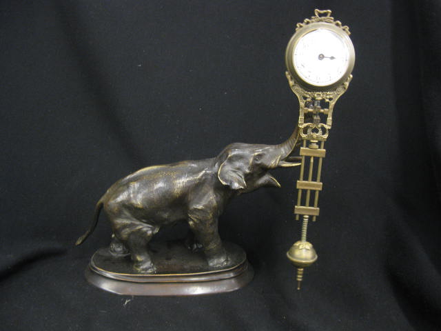 Junghans Figural Bronze Clock of