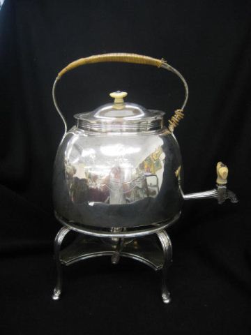 1835 English Sterling Kettle on Stand