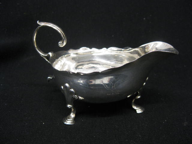 English Sterling Silver Sauce Boat
