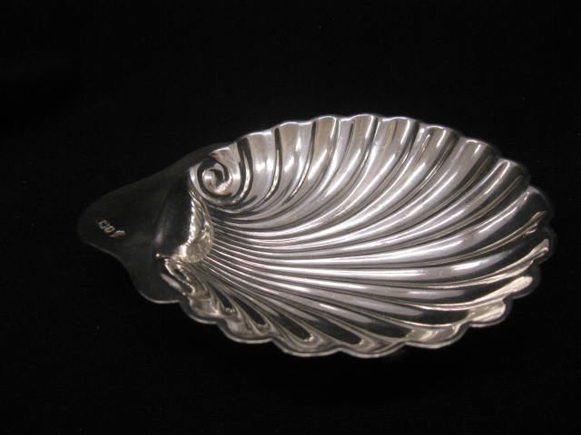 English Sterling Silver Shell Dish 14af13