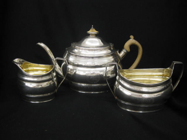 1799 English Sterling Silver Tea Set