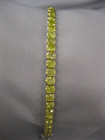 Fancy Yellow Diamond Bracelet straight