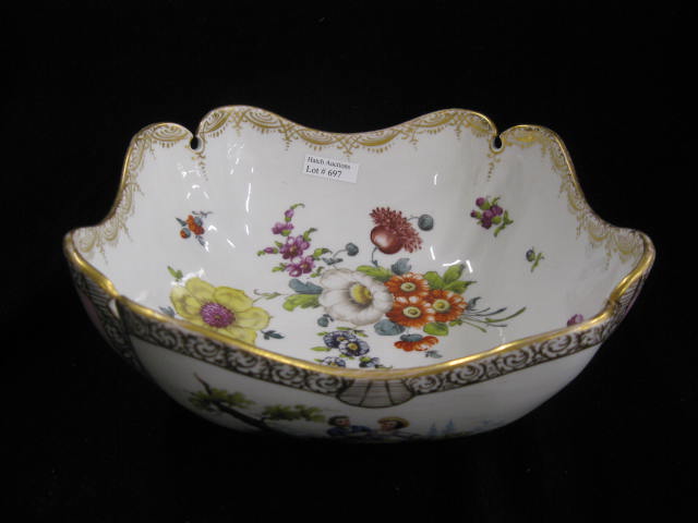 Meissen Porcelain Fruit Bowl handpainted 14af38
