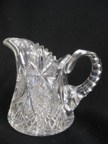 Brilliant Period Cut Glass Creamer Pitcher