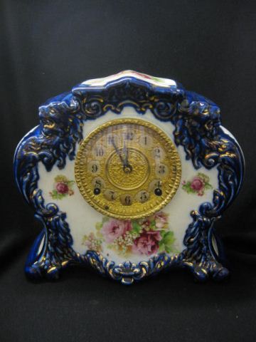 Gilbert Porcelain Cased Mantle Clock