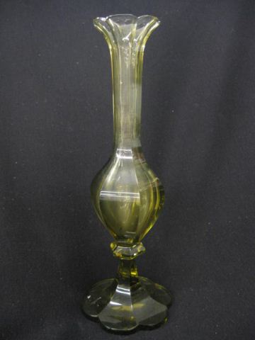 Moser Art Glass Vase topaz cut 14af75