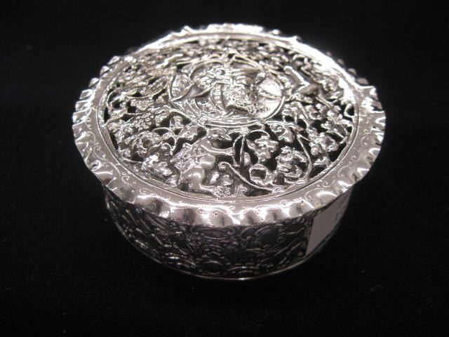 Dutch Sterling Silver Box elaborate 14af92