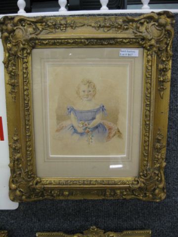 19th Century Miniature of a Young 14b01e