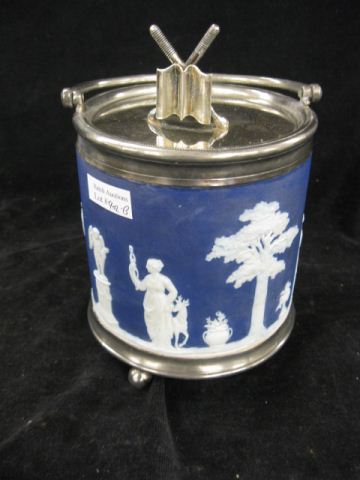 Wedgwood Dark Blue Jasperware Biscuit 14b049