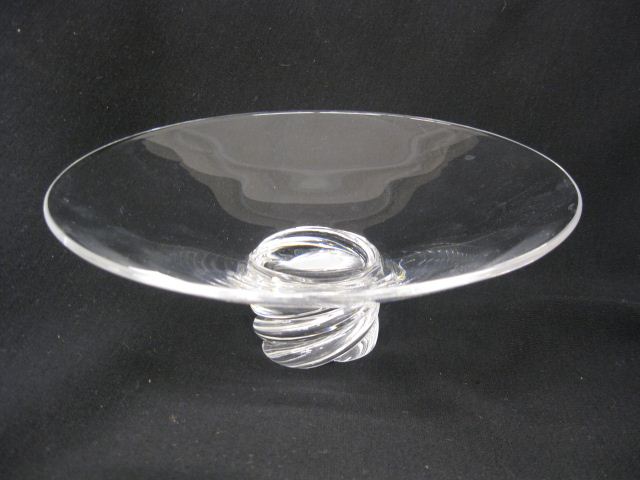 Steuben Crystal Compote swirling 14b05b