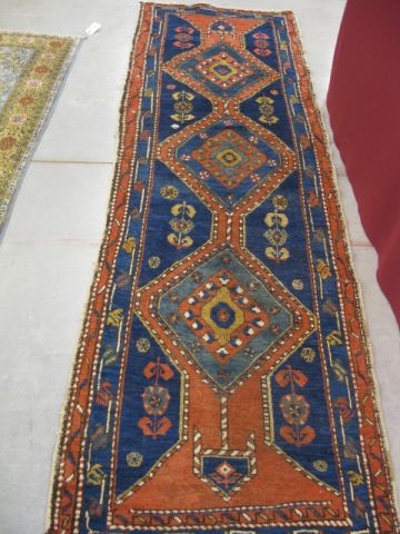 Heriz Persian Handmade Runner geometric 14b056