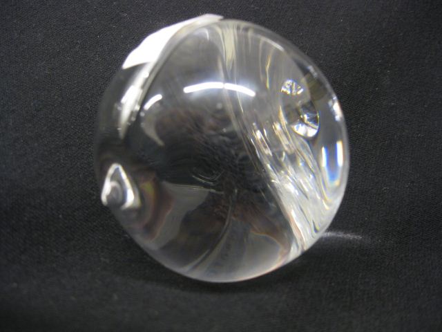 Steuben Crystal Pomegranate Paperweight 14b057