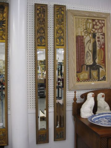 Pair of Carved & Gilt Wall Mirrors