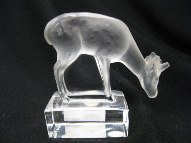 Lalique Crystal Figurine of a Deer 3