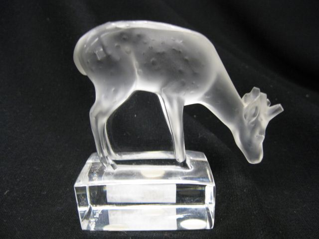 Lalique Crystal Figurine of a Deer