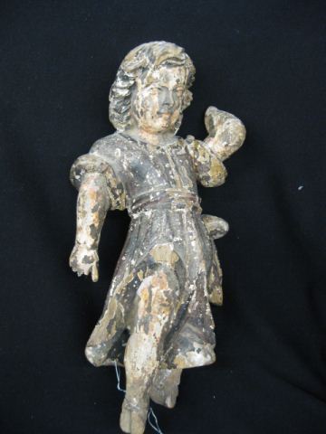 Early Carved Wood Gesso Figure 14b0c7