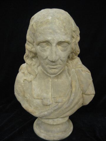 Early Carved Stone Bust of a Man 14b0c3
