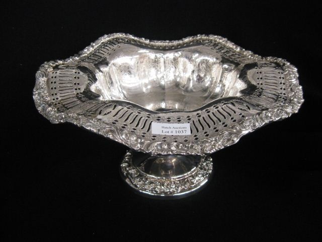 Silverplate Centerpiece Compote ornate