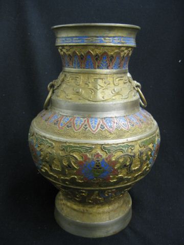 Japanese Champleve Bronze Vase 14b108