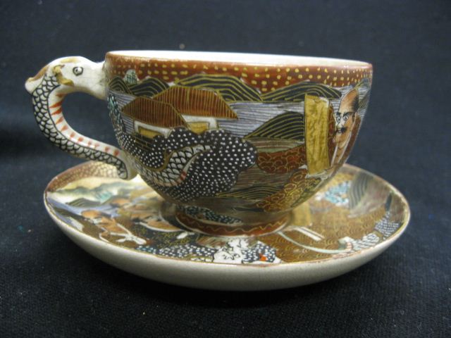 Japanese Satsuma Pottery Cup  14b12f