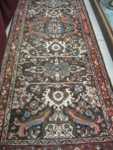 Mahal Persian Handmade Runner earthtones 14b139