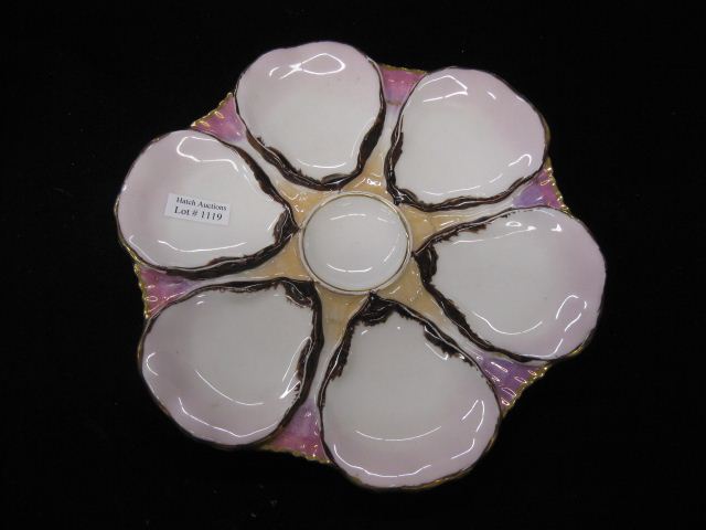 Victorian Porcelain Oyster Plate 14b13e