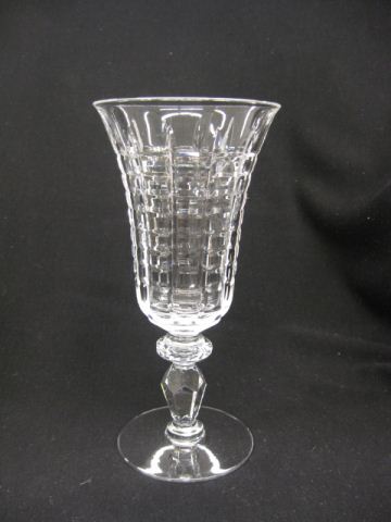 6 Libbey Cut Glass Goblets square 14b187