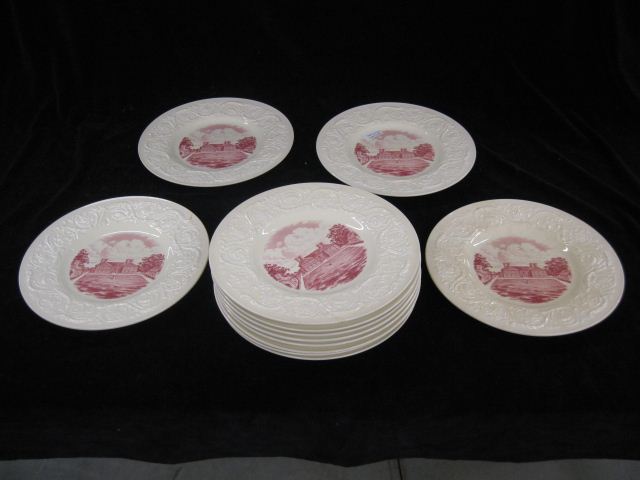 Set of 12 Wedgwood Plates StratfordHall  14b190