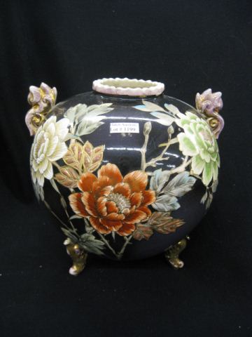 Japanese Satsuma Pottery Vase floral