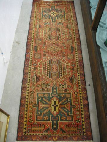 Heriz Persian Handmade Runner geometric 14b19e