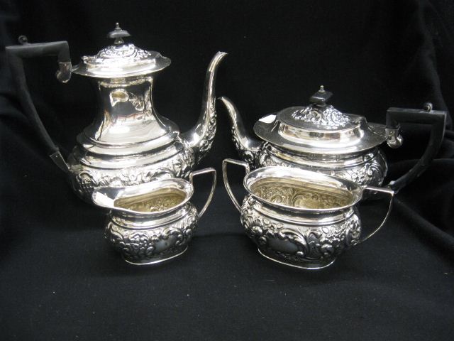 4 pc. Sheffield Silverplate Tea