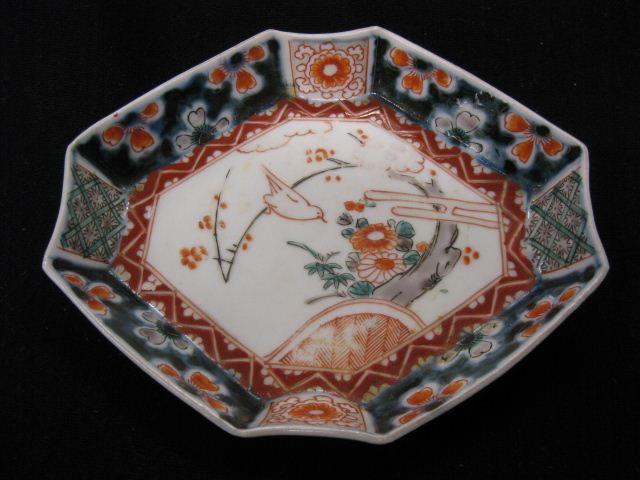 Japanese Imari Porcelain Dish bird 14b1ce