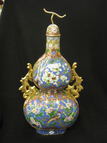 Chinese Cloisonne Urn double gourd 14b1d4