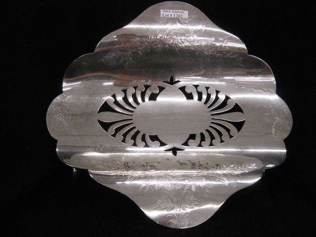 English Silverplate Bread Tray 14b1e5