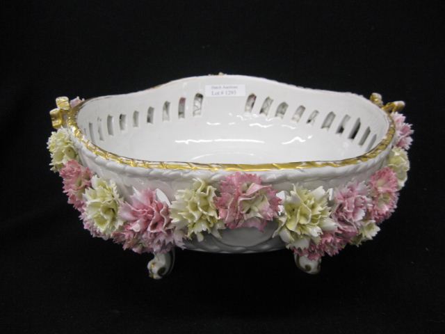 Dresden Porcelain Fruit Bowl elaborate