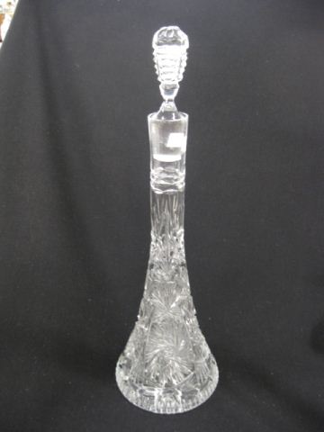 Cut Crystal Tall Decanter pinwheel