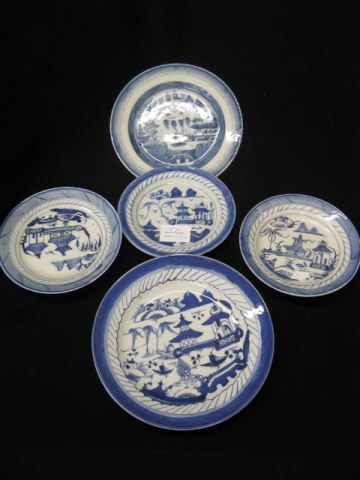 5 Chinese Canton Porcelain Plates 3-6and