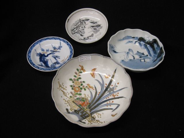 4 Oriental Porcelain Dishes 5''