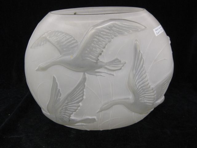 Phoenix Art Glass Vase Wild Geese  14b204